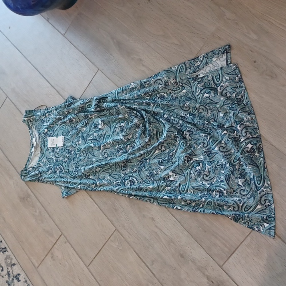 MICHAEL Michael Kors Midnight Blue Paisley Women Dress Size 0X NWT $110